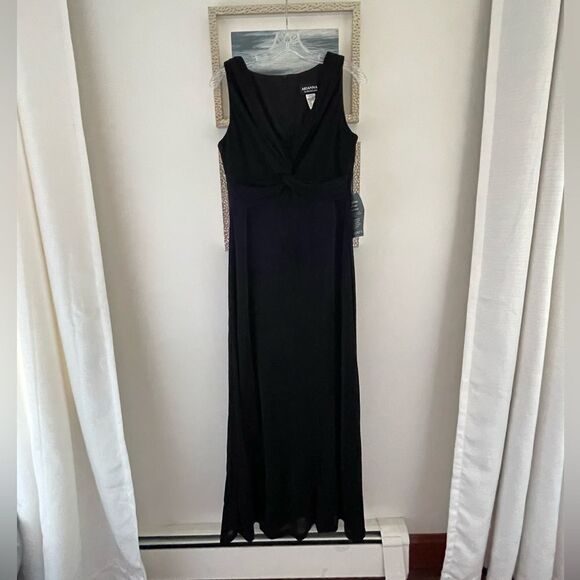 NWT Arianna by Rachel Kay long black dress size 12 - Picture 3 of 14